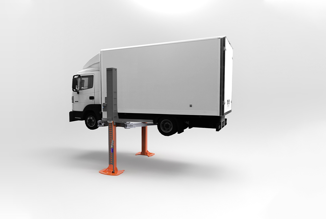 two post lift for utility vehicles