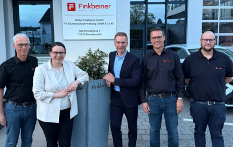 Ms. Schindele and Mr. Holznagel Visit Finkbeiner